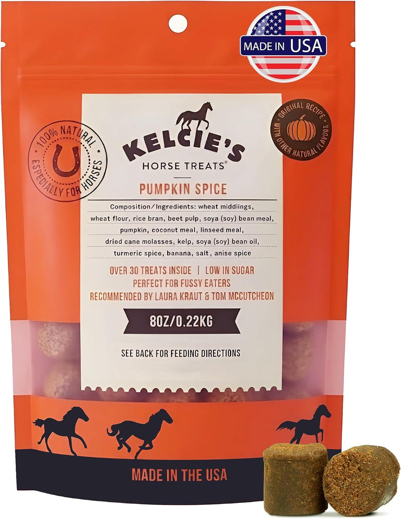 Kelcies Pumpkin Spice Horses Treats - Low Sugar, Starch, and Carbohydrates | Healthy Treats for Horse Supports Superior 