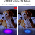 LUMENSHOOTER S3 365nm UV Flashlight with 3 LEDs, Powerful Blacklight Flashlights for Pet Urine Detection, Resin Curing, Rocks, Scorpion