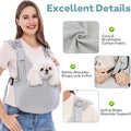 Supet Dog Sling Carrier for Small Pet, 95% Cotton Adjustable Front Backpack