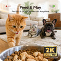 Automatic Cat Feeder with 2K Camera: 5G WiFi Auto Dog Feeder - 6L