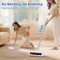 ACE2ACE A3 Pro Carpet Roller for Pet Hair, Carpet Pet Hair Removal Tool, Reusable Large Lint Rollers, 5 Feet Long Handle No Bending No Kneeling, Cat Dog Hair Remover for Carpet, Rugs, Mats, Black
