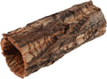 DECHOUS Natural Cork Bark for Reptile Hideout Round Cork Bark Tube Terrarium Accessories 7.8x3in Wood Tree Trunk Climbin
