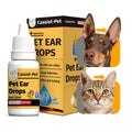 Cassiel pet Ear Drops for Ear Infection Treatment, Ear Mites Treatment, Dog Yeast Soothing Cleansing, Ear Wax Removal, Itchy Ear Relief for Dogs and Cats | 20 ml 0.67 FL OZ