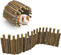 Bendable Hamster Bridge,12in Wooden Hamster Cage Accessory for Enrichment