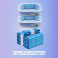 10 Pack Cat Litter Refill Bags Compatible with Your Litter Refill Cartridge,Enhanced Odor Control，Blue