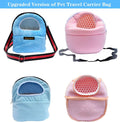 Hamster Carrier Bag, Upgraded Small Animal Bonding Soft Hedgehog Pouch Portable Outgoing Travel Bag with Adjustable Stra