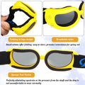 Frienda Dog Helmet and Goggles, UV Protection Doggy Sunglasses and 4 Inch Padded Puppy Motorcycle Helmet Adorable Dog Go