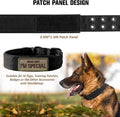 Tactical Dog Collar Heavy Duty Metal Buckle Collars for Medium Large Dogs