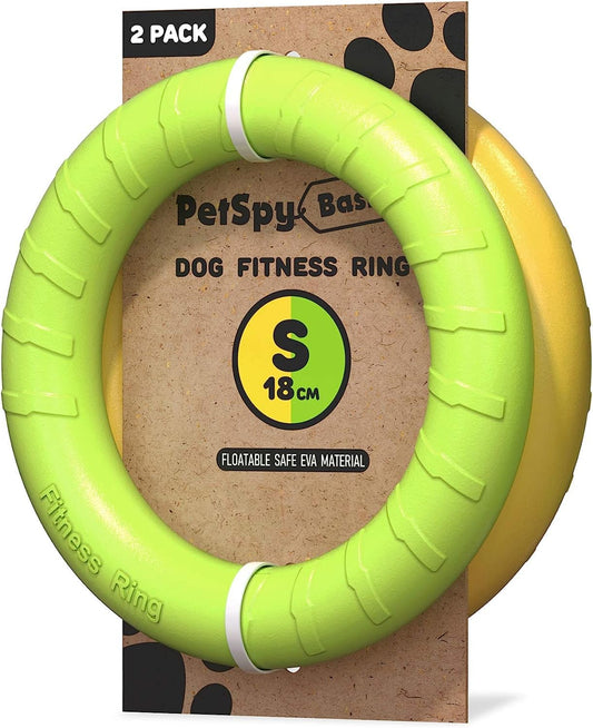 PetSpy Dog Ring Toy – Flying Ring for Outdoor Play, Floating Training & Fetch Toy for Throwing, Catching & Chewers – Dur
