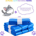10 Pack Cat Litter Refills Scented Bag Compatible With Standard and Plus Disposal Cartridge, Universal Bags (Not Include