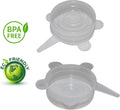 4-Pack Stretchable Silicone Can Covers - Pet and Human Food Storage Lids