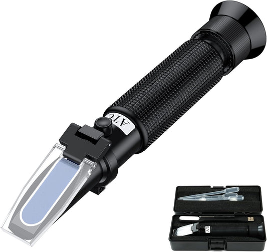 Professional Salinity Refractometer,Salinity Tester, Salt Tester for Saltwater Pool, for Saltwater Aquarium, Pools, and 