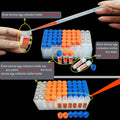 Brine Shrimp Egg Dispense Storage Kit with 50 Egg Collection Bottles, Holder, 3 Aquarium Feeders, 2 Automatic Feeding Bo
