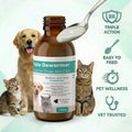 Dewormer Liquid for Cats and Dogs Broad Spectrum,Pyrantel Pamoate and Praziquantel Targets Tapeworm Roundworm and Hookwo