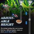 Aquarium Fish Shrimp Feeding Dish Set, Shrimp Feeding Dish Set, Transparent Shrimp Feeding Adjustable Tube with Feeding 