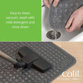 Catit Cat Litter Mat Rectangle Non-Slip Litter Trapping Mat Soft & Comfortable, Easy to Clean for All Cat Litter Types – Small