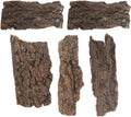 SHINEOFI 5pcs Natural Cork Bark for Reptiles, 5 Inch Terrarium Background Decor and Climbing Accessory for Bearded Drago