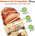 NutriChomps Dog Chews, 4-inch Knots, Easy to Digest, Rawhide-Free Dog Treats, 9 Count, Real Chicken, Peanut Butter and Milk flavor