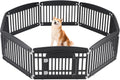 Sweetcrispy Dog Playpen, Plastic Puppy Pet Fence, 8 Panels