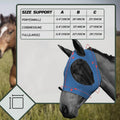 5 Pcs Elastic Fly Masks for Horses with Ears, Comfortable Cashel Mesh Fly Mask Elasticity Breathability UV Protection Ho