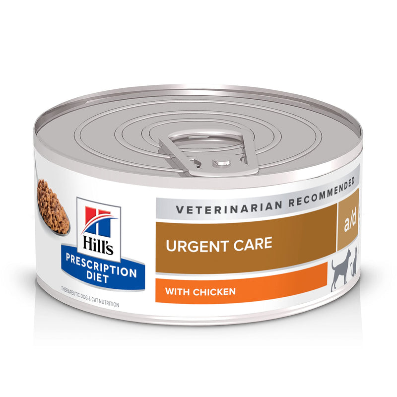 Hill's Prescription Diet a/d Urgent Care Wet Dog & Cat Food, Chicken, 5.5 oz. Cans, 24-Pack