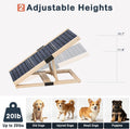 Wooden Dog Ramp for Couch, Foldable Pet Ramp for Small Dogs, 27.6" L