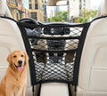 Dog Car Net Barrier Pet Barrier with Car Mesh Organizer for Dog & Child ，3 Layer,Mesh Organizer Baby Stretchable Storage Bag Universal for Cars,SUVs