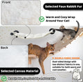 XIFOWE Cat Hammock Wall Mounted, 22.44 x 13.78 inch Wall Mounted Cat Shelves, Metal Brackets Beds for Sleeping, Playing, Climbing & Resting Stabilized Wall Furniture (Soft & Warm Fabric)