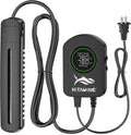HiTauing Aquarium Heater, 100W/200W/300W/500W Fish Tank Heater with Upgraded LED Large Display, Up/Down Control Buttons 
