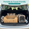 3-Pack Jumbo Disposable Cat Litter Box, Waterproof Cardboard Litter Box, Foldable & Portable for Travel and Home, Recycl