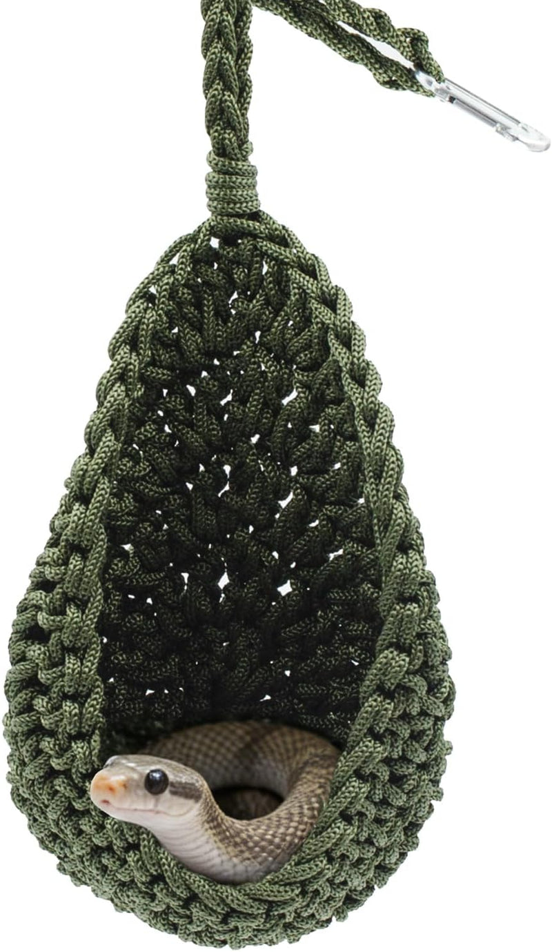 Snake Tank Accessories, Hanging Nylon Woven Hammock for Reptile, Habitat Enrichment Accessories for Snake, Gecko and Oth