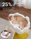 Happi N Pets Cat Tree, Cloud Cat Tower with Soft Bed, Cat Scratching Post & Pad with Larger Perch for Window Viewing, Small Cat Tree with Cute Toys, Bonus Catnip