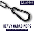 20 inches Heavy Duty Chain Link Fence Gate Chain 900lbs Capacity - Stainless Steel Chain Locks for Outside, Metal Chain 