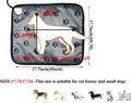 DEOMAN Pet Heating pad Outdoor Small Dog cat Heating pad Heated ped beds for Outside Dogs House Heater Electric Warming pad for Puppies with Timer,Chew Resistant Cord,Easy Clean,Waterproof