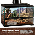2 Pack Reptile Carpet Desert Reptile Mat & Reversible Substrate, Terrarium Liner Bedding, for Lizard,Chameleon,Gecko,Sna