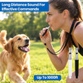 2 Pack Adjustable Ultrasonic Dog Whistle, Dog Training Whistle with Lanyard