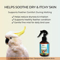 BioPetix Bird Bath Spray for Parrots & All Birds – Helps Soothe Dry, Itchy Skin & Support Healthy Feathers – Herbal Eucalyptus & Thyme Formula, No Essential Oils – 8 Fl Oz Bird Mist