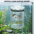 Floating Breeder Box for Fish Tank, Acrylic Baby Aquarium Isolation Box Hatchery Incubator Tank with Suction Cups for Gu