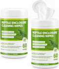 Reptile Enclosure Cleaning Wipes, Unscented Terrarium & Tank Cleaner