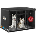 Zettum Dog Crate Cover 30 Inch - 600D Kennel Crate Covers for Dog Cage Waterproof & Heavy Duty, Small Dog Cage Cover Universal Fit for Most Wire Pet Crates - 30 x 20 x 20 Inch (Cover Only)