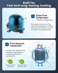 BAOSHISHAN 1/3 HP Aquarium Chiller Up to 79 Gal, Drops Down 8-15F 110V