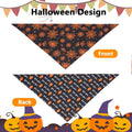 Halloween Dog Bandanas XLarge 2PCS, Fall Bibs for Boy and Girl