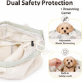 Dog Sling Carrier for Small Dogs and Cats Up to 15 lbs, Hands Free Pet Carrier with Adjustable Strap, Breathable Mesh Li
