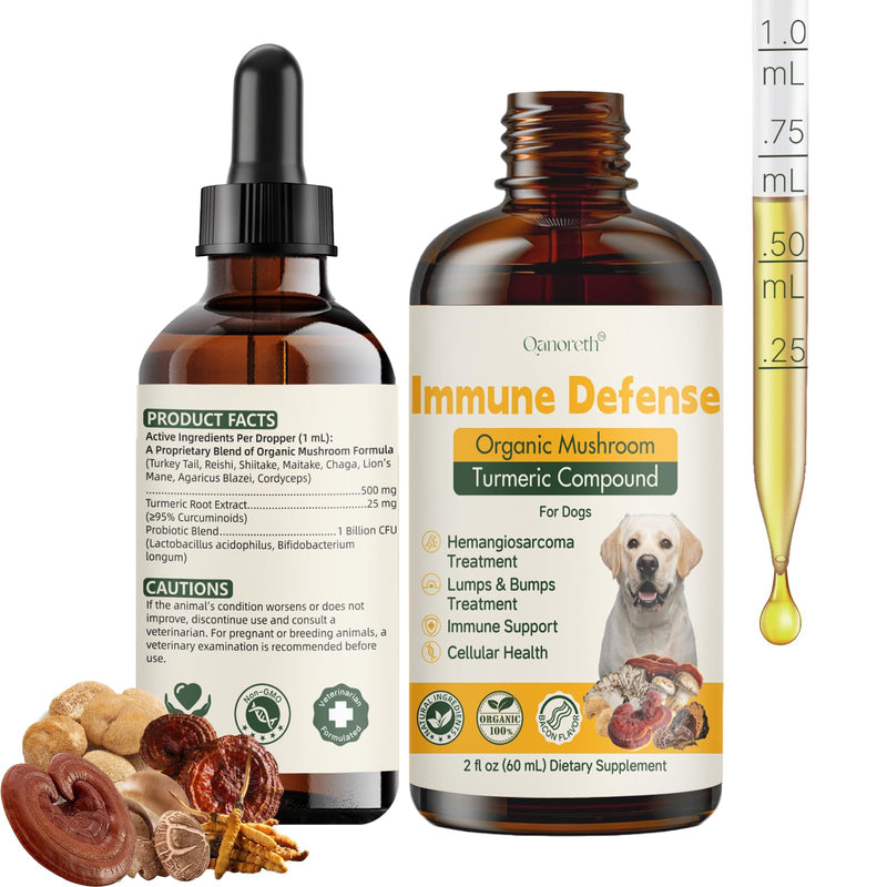 Dog Cancer Supplements - Pet Critical Guard - Natural Dog Lumps & Bumps Treatment- Cellular, Immune Health Support - Organic 8 Mushroom Supplement Blend, Antioxidants with Turkey Tail Mushroom
