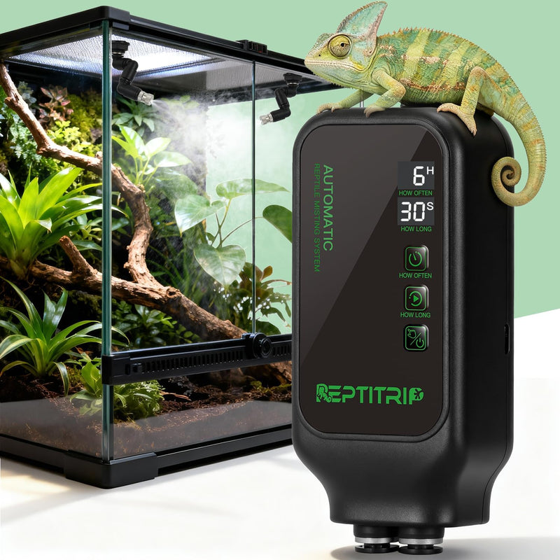 REPTITRIP Automatic Reptile Misting System, Timer & 360° Adjustable Nozzles