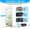 AQQA 10W Aquarium Air Pump with Controller, 10W/237GPH