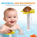 Floating Pool Thermometer, Large Size Easy Read for Water Temperature with String, Shatter Resistant Floating Thermomete