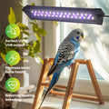 Tobebright UVB 2.4 Bird Cage Light, Full Spectrum Light for Birds, Dimmable LED Bird Light Fixture with Chew-Proof Cord, Plug and Controller, Bird Cage Accessories for Captive Birds Parrots