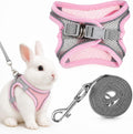 Bunny Harness and Leash Set Soft Breathable Rabbit Harness Eescape Proof Walking Training Rabbit Pet Vest Adjustable Mes