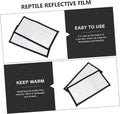 Reptile Heating Pad Reflective Film Terrarium Insulation Mat for Snake Lizard Turtle Heat Retention for Pet Nest Bottom 